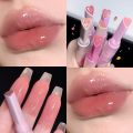 CAPPUVINI 6 Colors Jelly Lipstick Pen Love Mirror Watergloss Lip Gloss Moisturizing Lip Plumper Long-lasting Waterproof Cosmetics. 