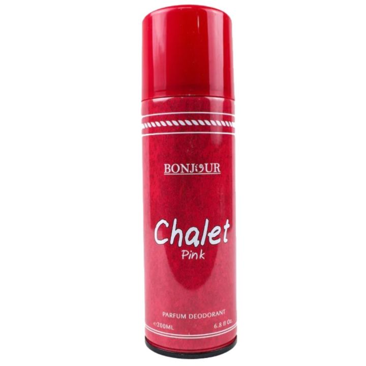 Get Chalet Pink Bonjour Body Spray 200ml | Buy Best Selling Pink Body Spray for Women | Sale on Fresh & Long-Lasting Fragrance