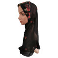 Flower Print Hijab Amira Muslim Women Head Cover Neck Hat Scarf Shawls Islamic Turban Bandanas Hair Loss Cap Headscarf Headwear. 
