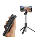 100% Imported Quality 4 In 1 Wireless Selfie Stick With Selfie Light Foldable Bluetooth Supported Mobile Stand Light Tripod Phone Holder For Live Streaming & Vlogging Stand Extendable Bluetooth Shutter Tripod Stand Photography Light.. 