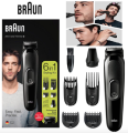 Braun All-in-One trimmer 3 for Face, Hair, and Body, Black 6-in-1 styling kit, MGK3225. 