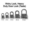 Wohu Door Lock Heavy Duty PadLock, (30mm, 40mm, 50mm, 60mm, 70mm), Steel Lock, with Computerized Key. 