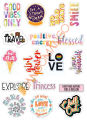 10 Pcs Colorful Water Color Text Stickers 2.0 Pack for Laptop Desk Notebook Phone DIY Stickers - JangoMango Store. 