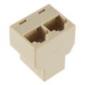 RJ45 Splitter 1 Female to 2 Female Ethernet Network Connector Adapter LAN Ethernet Dual Female Port Universal RJ45 Splitter Connector Adapter CAT5/CAT6 Network Cable Rj45 2 way. 