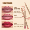 【2024】 QIBEST 12 Pcs/Set Lip Liner Pencil Nude Matte Lipliner Contour Lipstick Waterproof Long Lasting Lip Pencil Tint Makeup Tools. 