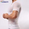 Summer T-shirt Ultra-thin Transparent See-Through Tee Shirt. 