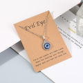 Various Alloy Devil's Eye Necklace Turkish Eye Pendant Necklace Neck Accessories Manufacturer. 