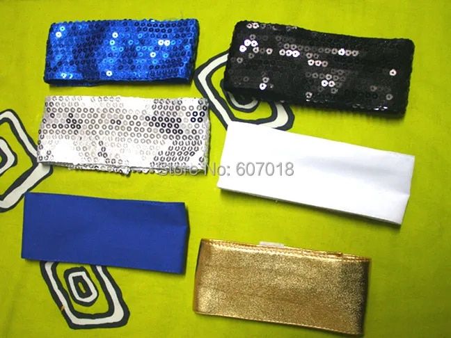 In Memory Of MJ Michael Jackson Classic Colorful Sequins Fabric Armband Brassard