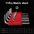 5/8/11 PCS Portable Size Allen Key Short Arm Tool Metric Wrench L Wrench Inch Wrench Allen Wrench. 