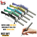 Sniper 0.5mm Gun Shape Good Quality Ball Pen with Tourch Light | VortexWrite 0.5mm | EliteGlow Ball Pen | LightStrike Pen | Rs universal Store. 