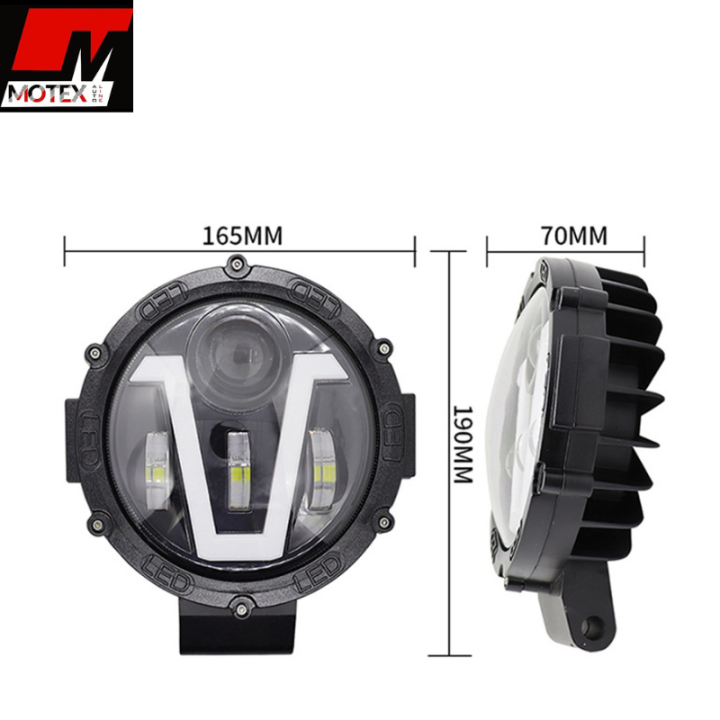 For%20Jeep%201%20pcs%20Ultra%20Bright%20100%20Watts%207%20Inch%20V%20Shape%20DRL%20Auxiliary%20Spotlight%20With%203%20Round%20Wide%20Angle%20Beam%20&%20High%20Power%20Spot%20Magnifier%20LED%20Beam%20Light%20With%205%20Operating%20Modes%20For%20Jeeps,%20Outer%20Light%20100W%2012V%20Operated%20ATV%20Tractor%20-%20Image%203