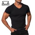 Men T-shirt Simple Whorl Texture Summer Top. 