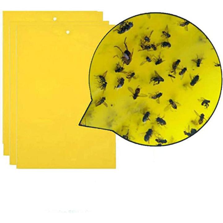 Yellow Signs, Yellow Stickers, Sticky Insect Traps, Fly Trap, Yellow Trap, Professional Yellow Sticker Yellow Sticky Paper for Whiteflies and Aphids, Leaf Mountainman