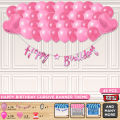 Happy Birthday Cursive Banner Theme Collection,  First, 2nd, 3rd Birthday Parties Decoration Themes, HBD Party Decor Set, For Boy Girl or Family Member, Second & Third Birth day Themes Celebrations Events Supplies. 