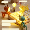 Mini Cute Pet Night Light Cartoon Dog DIY Adjustment Soft Silicone Table Lamp Kids Room Bedside Bedroom Living Room Decorative. 
