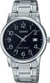 Original Casio - MTP-V002D-1BUDF - Stainless Steel Watch for Men. 