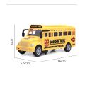 School Bus Van Toy For Kids Yellow School Pickup Van With Music & Flashlights 360 Degree Rotation Bump & Go Force Baby Toddler Handy Interactive Toy. 