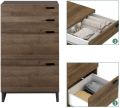 Wooden Four Drawer Sideboard - Stylish Chester Drawer and Cabinet for Room. 