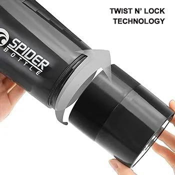 SPIDER%20BOTTLE%20PROTEIN%20&%20MULTI%20PURPOSE%20SHAKER%20WITH%202GO%20SOLUTION%20Strauss%20Spider%20Shaker%20Bottle%20500ml%20-%20Image%203