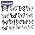 Green forest 3D Wall Stickers Shiny Effect Simulated Butterfly Wall Stickers Room Decor. 