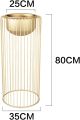 2pcs Planters Stand with Round Pots, Planter Flower Lining Stand for Indoor, Living Room, Balcony & Offices Color Golden, Planters Pots flower stand. 