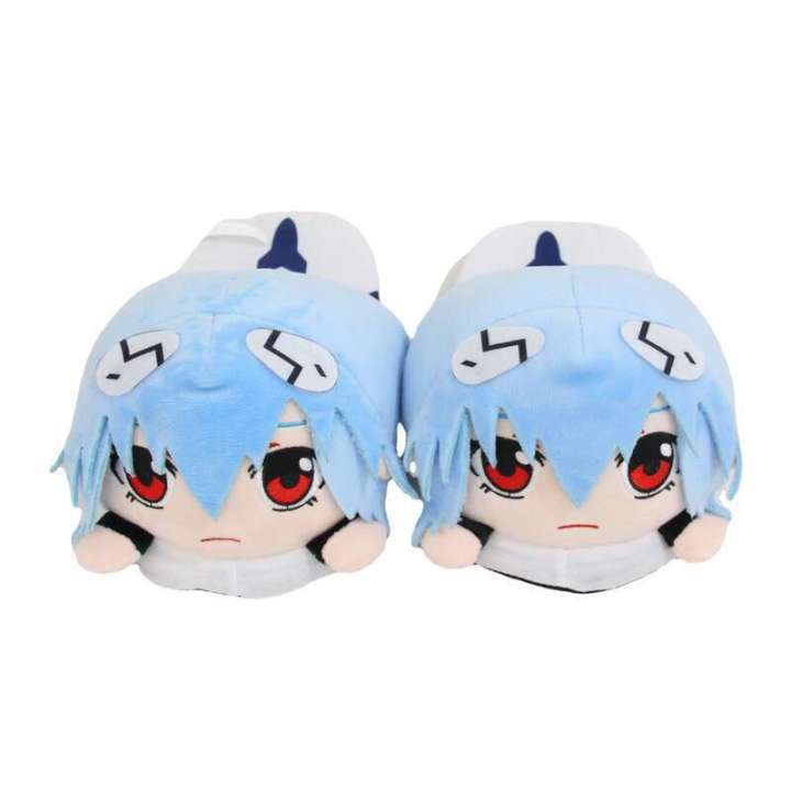 Winter New Century Evangelion Ayanami Rei Plush plush cotton slippers Lingbolirei