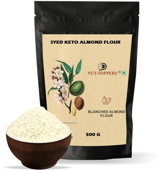 Syed Organic Diet Almond Flour 500 Gm Keto Approved (Imported & Halal) - For Keto Diet
