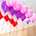 Balloon curly Ribbon Mixed Color Durable 10m Pack of 4 Assorted Color Gift Ribbon for Birthday. 