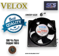 Velox 220V 6 inch 100% Pure copper wire Metal Exhaust Panel Fan / Cooling Fan (Square) - Imported for Bathroom | Kitchen... 