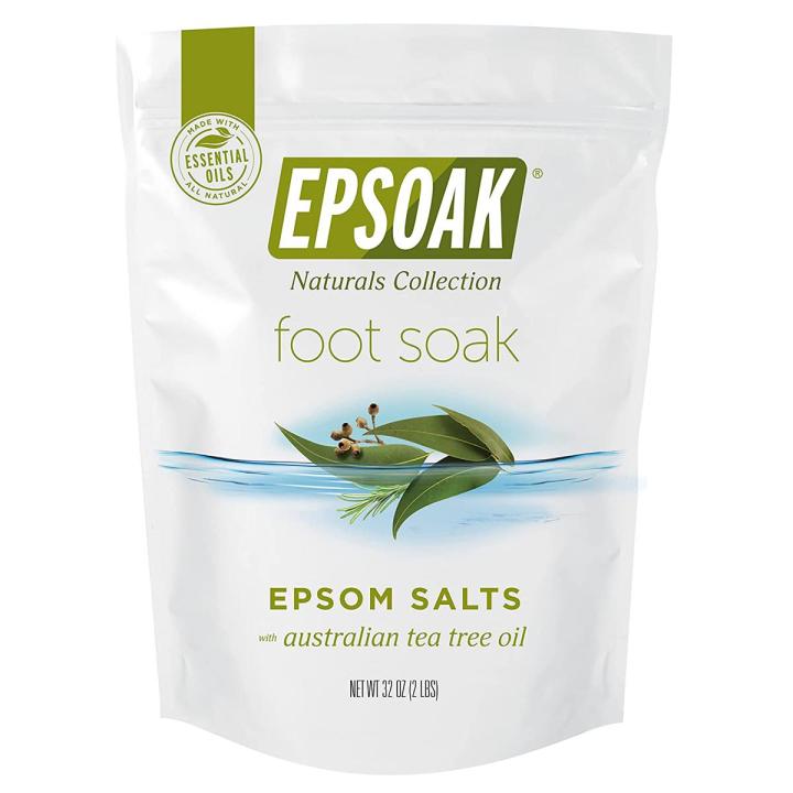 Tea Tree Oil Foot Soak with Epsoak Epsom Salt - 500 grams Value Bag - Made in The USA