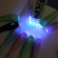 Mysteriously Disappearing Cute Invisible Marker Gel Pen Led UV Lamp Invisible Ballpoint Pen Double Head With Small Light 1Set. 