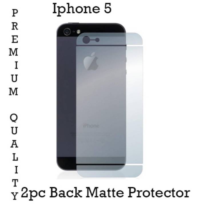 2Pcs Iphone 5 Back Matte Protector For Apple Iphone 5s