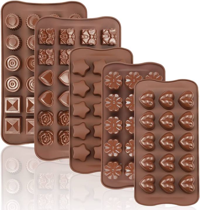 Silicone Chocolate Mold Non-Stick Candy and Jelly Mould Cake Cookie Mold for Chocolate Baking DIY