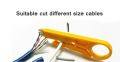 Crimping Tool for 4P/6P/8P, RJ-11/RJ-12/RJ-45 Network and Telephone Cables - Modular Telecom Crimping Tool Network Cable Pliers Ratchet Crimping Pliers (Crimper). 