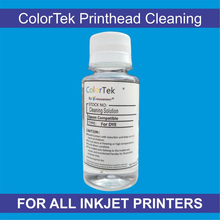 Colortek Head cleaner Liquid cleaning Solution for inkjet Printer (DYE INK) 100ml
