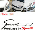 Sports Mind Sticker (Black+Red) Car Headlamp Stickers, Stickers for Car, Auto Styling Stickers. 