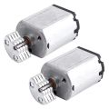 2X DC1.5V-9V 0.08A 3200RPM Output Speed Micro-Vibrating Motor, 18X15X12mm Silver. 
