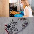 Non-Stick Oven Gloves, Insulating Oven Gloves, Microwave, Kitchen Utensils, 2pc. 