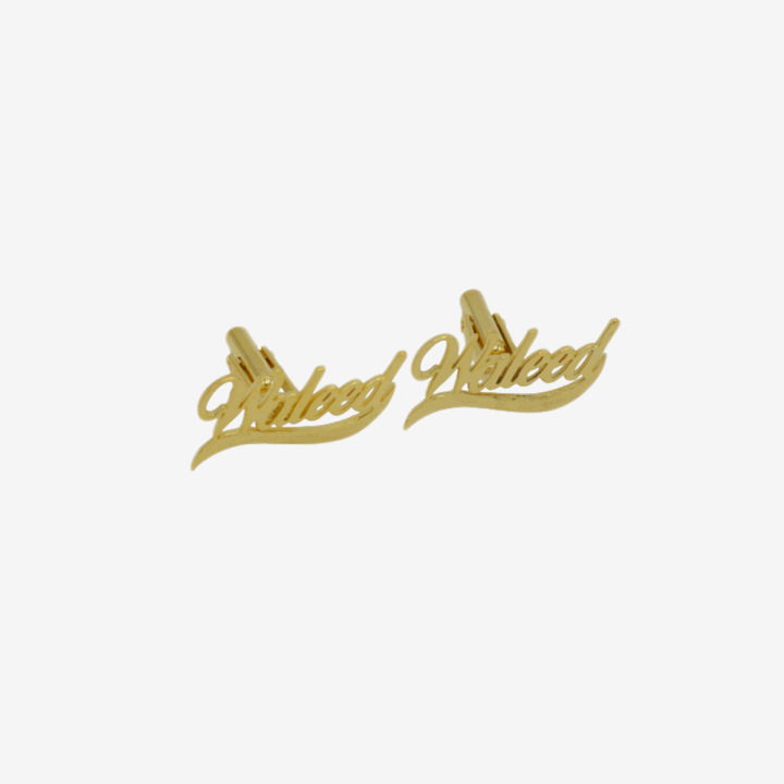 Customized Name Unique Design - Shabnam Work Cufflinks - Gift Set For Men Gift Item - New Arrival