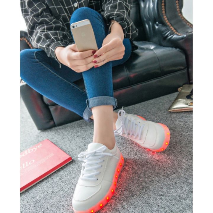 Unisex LED Sneaker Shoes Creative USB Rechargeable Shoes For Men Women