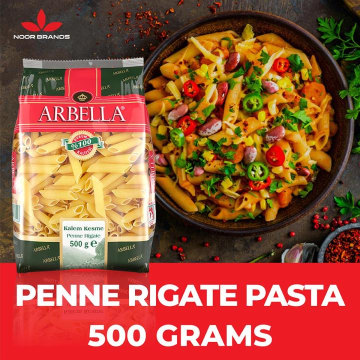 Arbella Penne Rigate Pasta | Flavorful Penne Rigate | High-Quality Turkish Durum Wheat Semolina  | 500gram