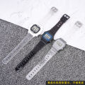 Suitable for Casio strap F91W/F84/F105/108/A158/168/AE1200 transparent watch accessories. 