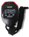 Racer Stop watch With Alarm Handheld LCD Digital Professional Timer - Black. 