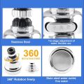 Kitchen Faucet Sprayer, 360 Degree Rotary Faucet Aerator Anti Splash Water Saving Shower head Nozzle Three Gear Adjustable Filter Tap for Kitchen Bathroom. 