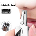 1Pc Nose Trimmer for Men Portable Stainless Steel Manual Trimmer for Shaver Washable Nose Ear Hair Trimmer Professional Scissors. 