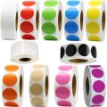 500Pcs/Roll Chroma Label Color Code Dot Labels Stickers 1 Inch Red Green White Yellow Blue Pink Black Purple Stationery Stickers. 