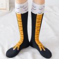 Chicken Paws Feet Socks Women Over The Knee Long Socks Funny Cartoon Cotton Chicken Leg Claw Ladies 3D Print Thigh High Socks. 