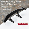 Mini Rear Wing Spoiler Carbon Fiber Texture Mini Rear Wing Spoiler Car Refitting Tool. 