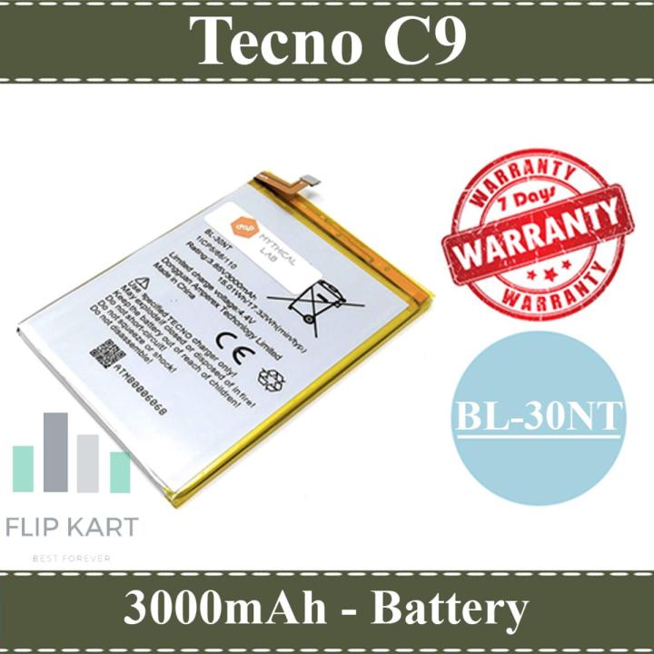 Tecno C9 Battery BL-30NT Replacement Premium Quality 3000mAh Battery For Tecno C9