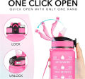 Gradient 1 Liter Sports Water Bottles Motivational Water Bottle with Time Marker Leakproof BPA Free Drinking Water Bottle Fitnes. 